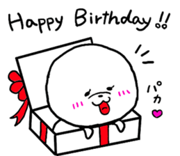 White cute dog. sticker #4961525