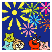 Stamp of cute shrimp sticker #4961890