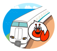 Stamp of cute shrimp sticker #4961924
