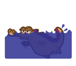 Lonely Dinosaur sticker #4962723