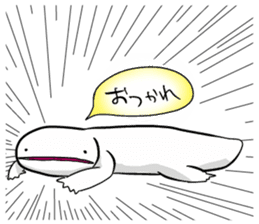 Japanese giant saramander and Axolotl sticker #4962968