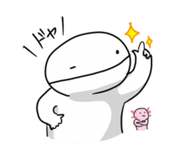 Japanese giant saramander and Axolotl sticker #4962970