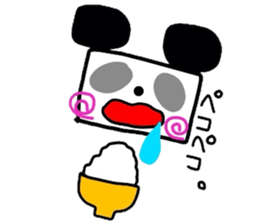 a square panda sticker #4963172