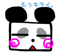 a square panda sticker #4963192