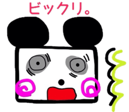 a square panda sticker #4963194