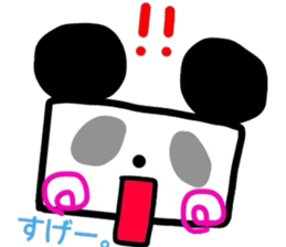 a square panda sticker #4963200