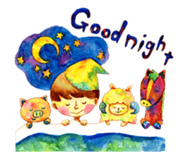 Watercolor Friends sticker #4964009