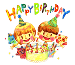 Watercolor Friends sticker #4964010