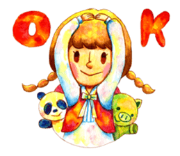 Watercolor Friends sticker #4964011