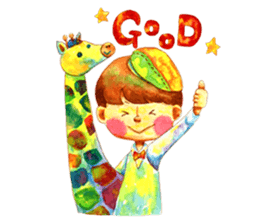 Watercolor Friends sticker #4964014