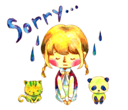 Watercolor Friends sticker #4964018