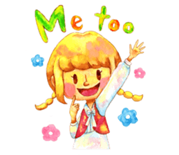 Watercolor Friends sticker #4964025