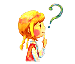 Watercolor Friends sticker #4964027