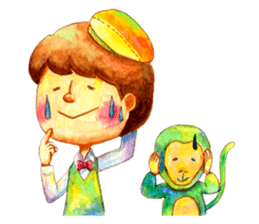 Watercolor Friends sticker #4964035