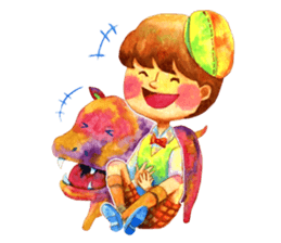 Watercolor Friends sticker #4964036