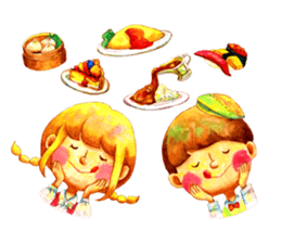 Watercolor Friends sticker #4964042