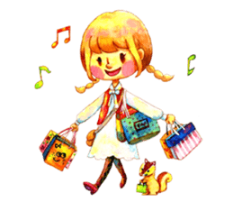 Watercolor Friends sticker #4964045