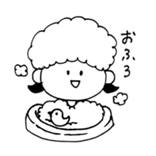 simple girl sticker sticker #4964503