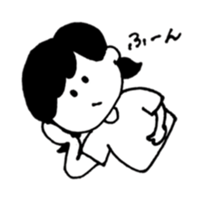 simple girl sticker sticker #4964509