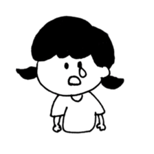 simple girl sticker sticker #4964517