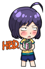 Grumpy Girl sticker #4965176