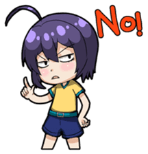 Grumpy Girl sticker #4965178