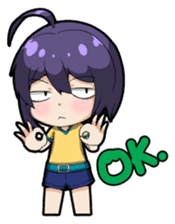 Grumpy Girl sticker #4965179