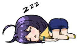 Grumpy Girl sticker #4965190