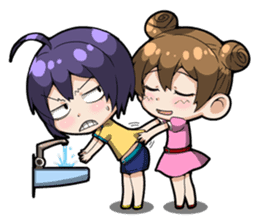 Grumpy Girl sticker #4965199