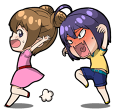 Grumpy Girl sticker #4965205