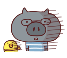 Pig's friend club sticker #4965968