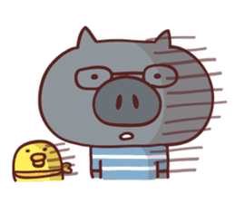 Pig's friend club sticker #4965968