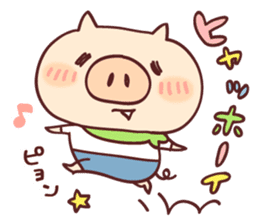 Pig's friend club sticker #4965969