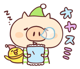 Pig's friend club sticker #4965971