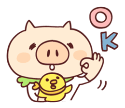 Pig's friend club sticker #4965978