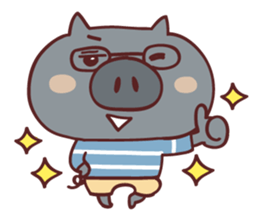 Pig's friend club sticker #4965982