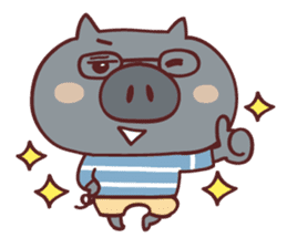 Pig's friend club sticker #4965982