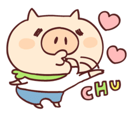 Pig's friend club sticker #4965983