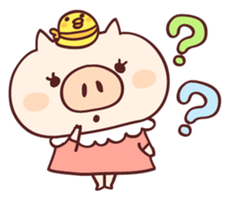 Pig's friend club sticker #4965984