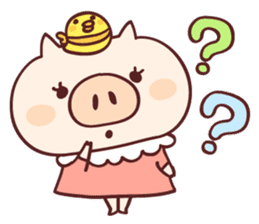 Pig's friend club sticker #4965984