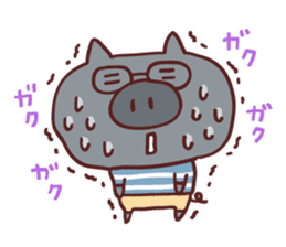 Pig's friend club sticker #4965988