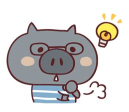 Pig's friend club sticker #4965997