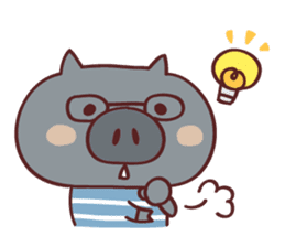 Pig's friend club sticker #4965997