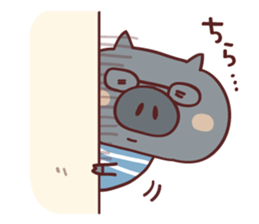Pig's friend club sticker #4966004