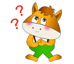 Horse Koro (ordinary conversation) sticker #4967970