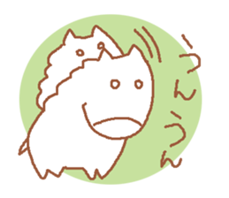 It is a cute horse illustrations2 sticker #4968127
