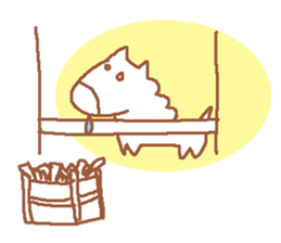 It is a cute horse illustrations2 sticker #4968138