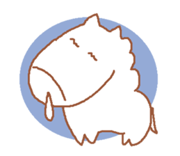 It is a cute horse illustrations2 sticker #4968140