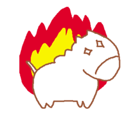 It is a cute horse illustrations2 sticker #4968148