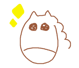 It is a cute horse illustrations2 sticker #4968163